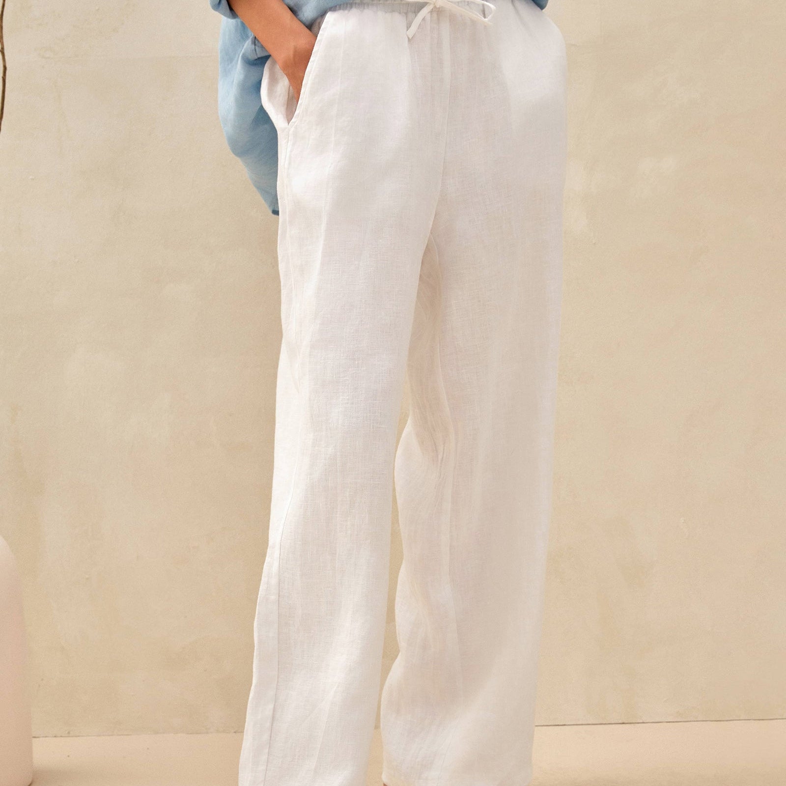 CAMILLE | Pantalon Classique 100% Lin
