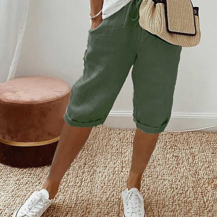 NIENKE | Short pour femmes en coton et lin
