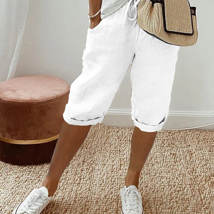 NIENKE | Short pour femmes en coton et lin
