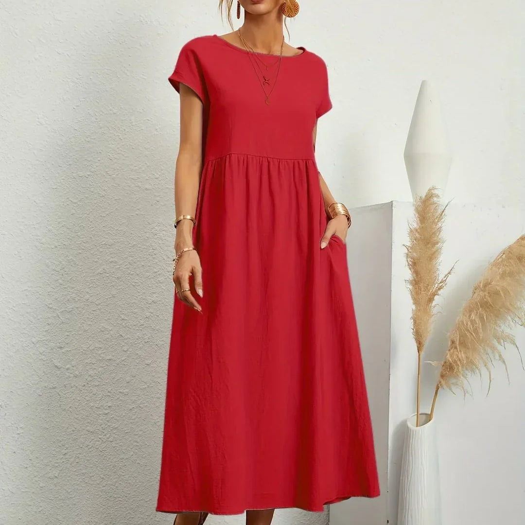 MILA | Robe Légère En Coton Doux Avec Poches