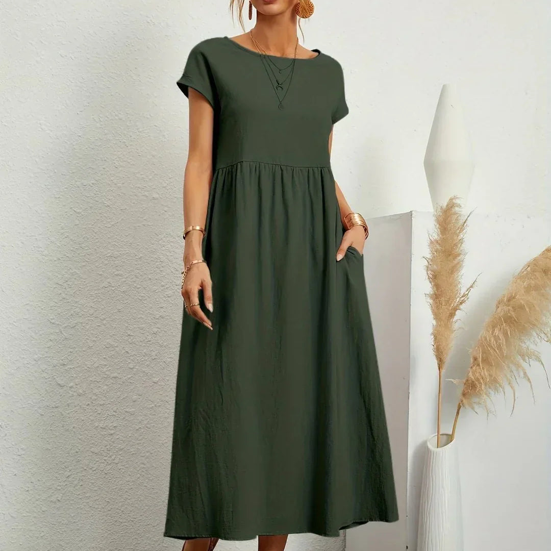 MILA | Robe Légère En Coton Doux Avec Poches