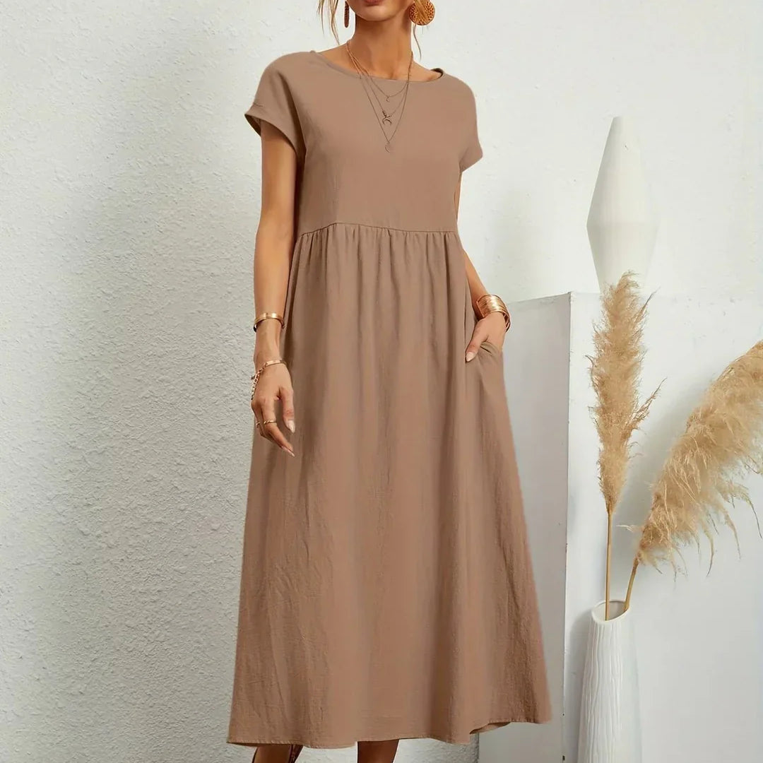 MILA | Robe Légère En Coton Doux Avec Poches