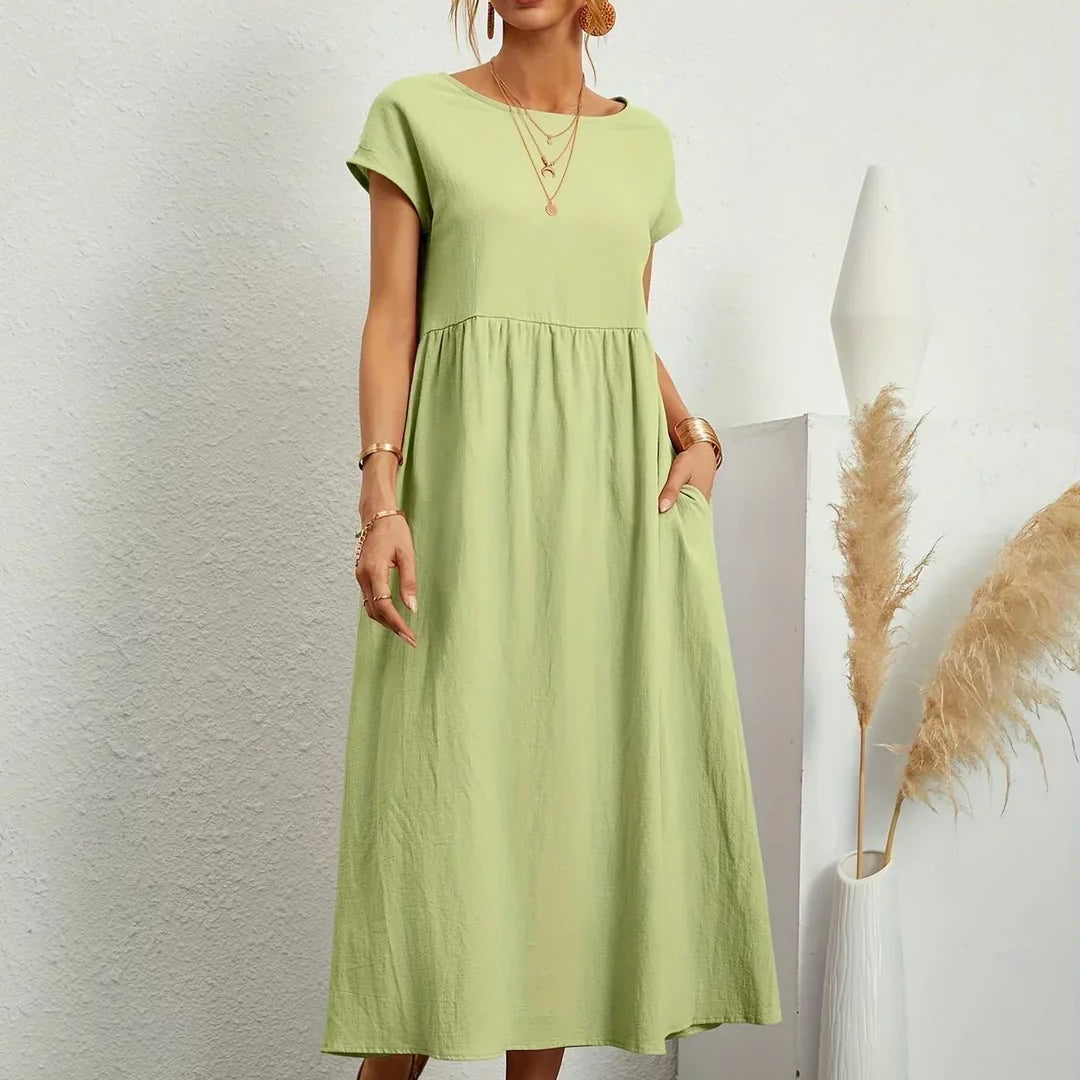 MILA | Robe Légère En Coton Doux Avec Poches