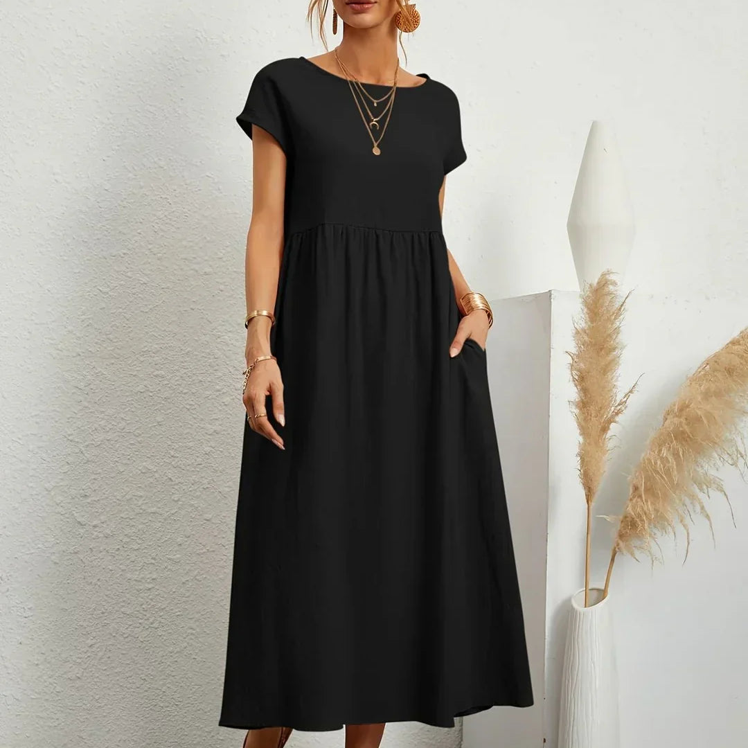 MILA | Robe Légère En Coton Doux Avec Poches