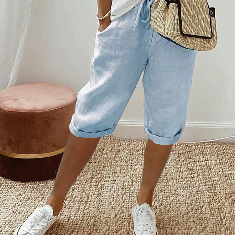 NIENKE | Short pour femmes en coton et lin