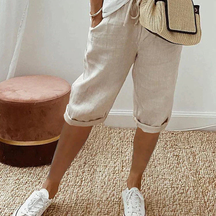 NIENKE | Short pour femmes en coton et lin
