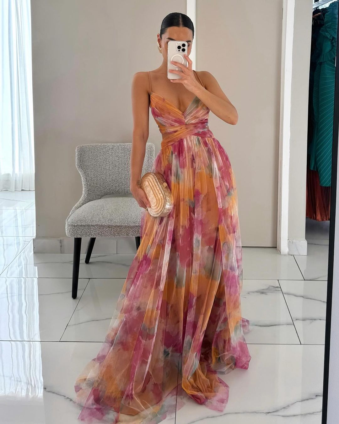ADELE | Robe Maxi Élégance Florale