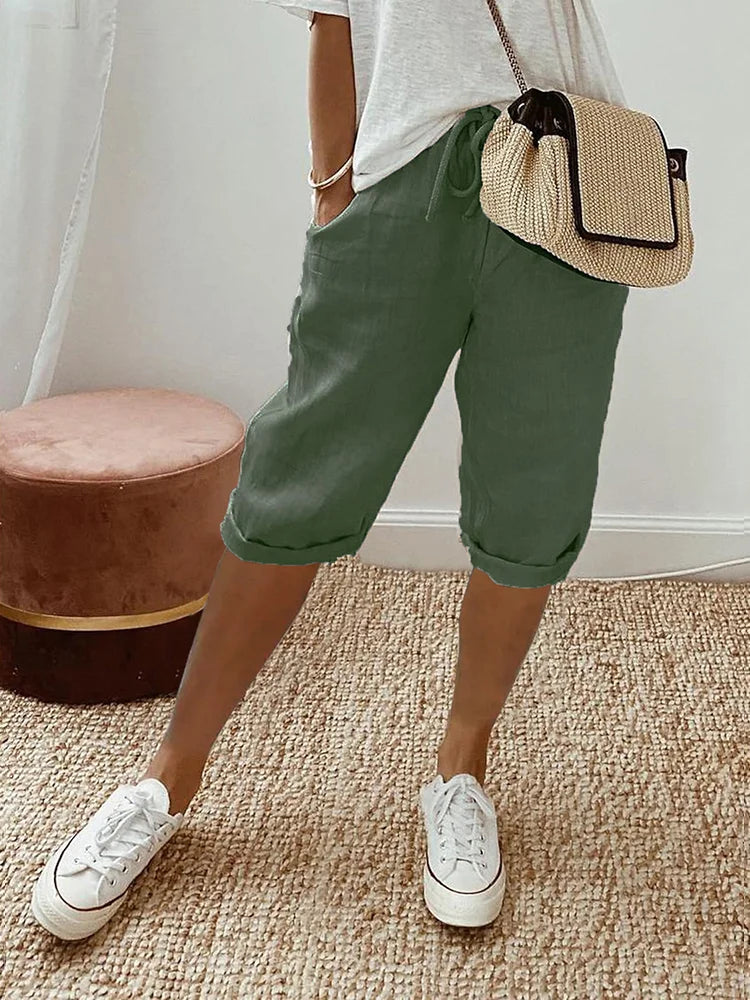 NIENKE | Short pour femmes en coton et lin