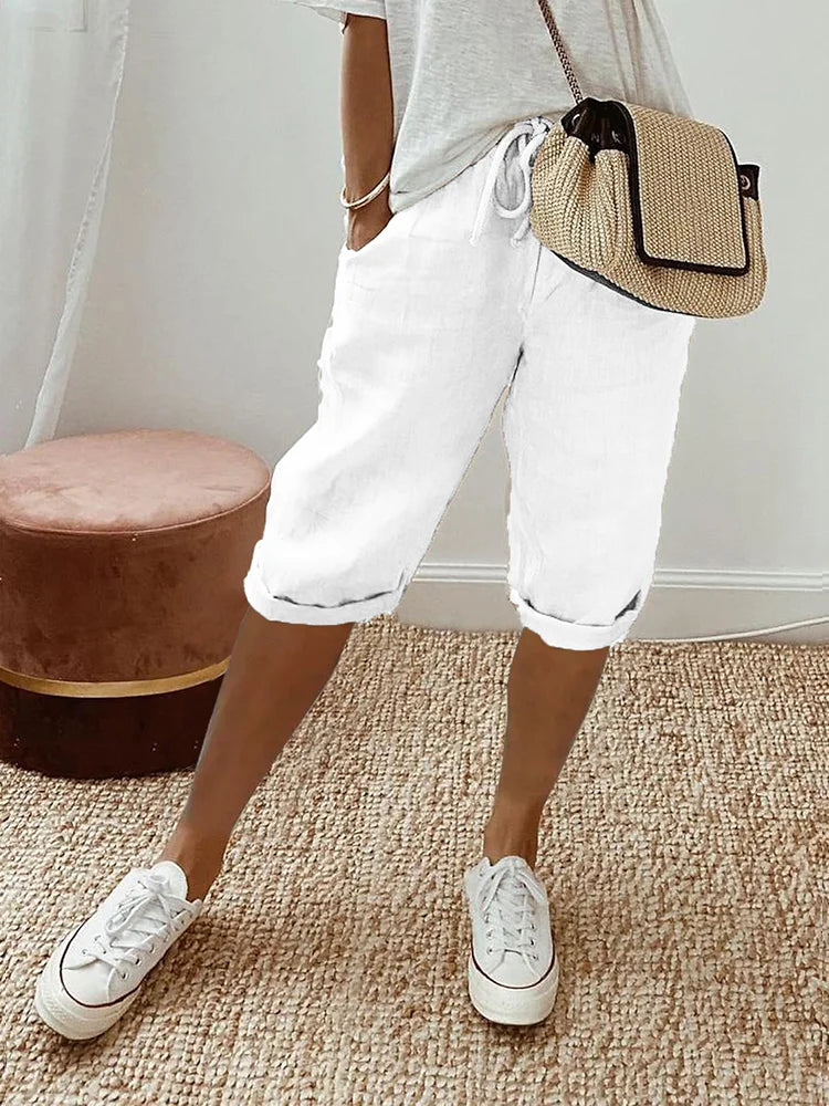NIENKE | Short pour femmes en coton et lin