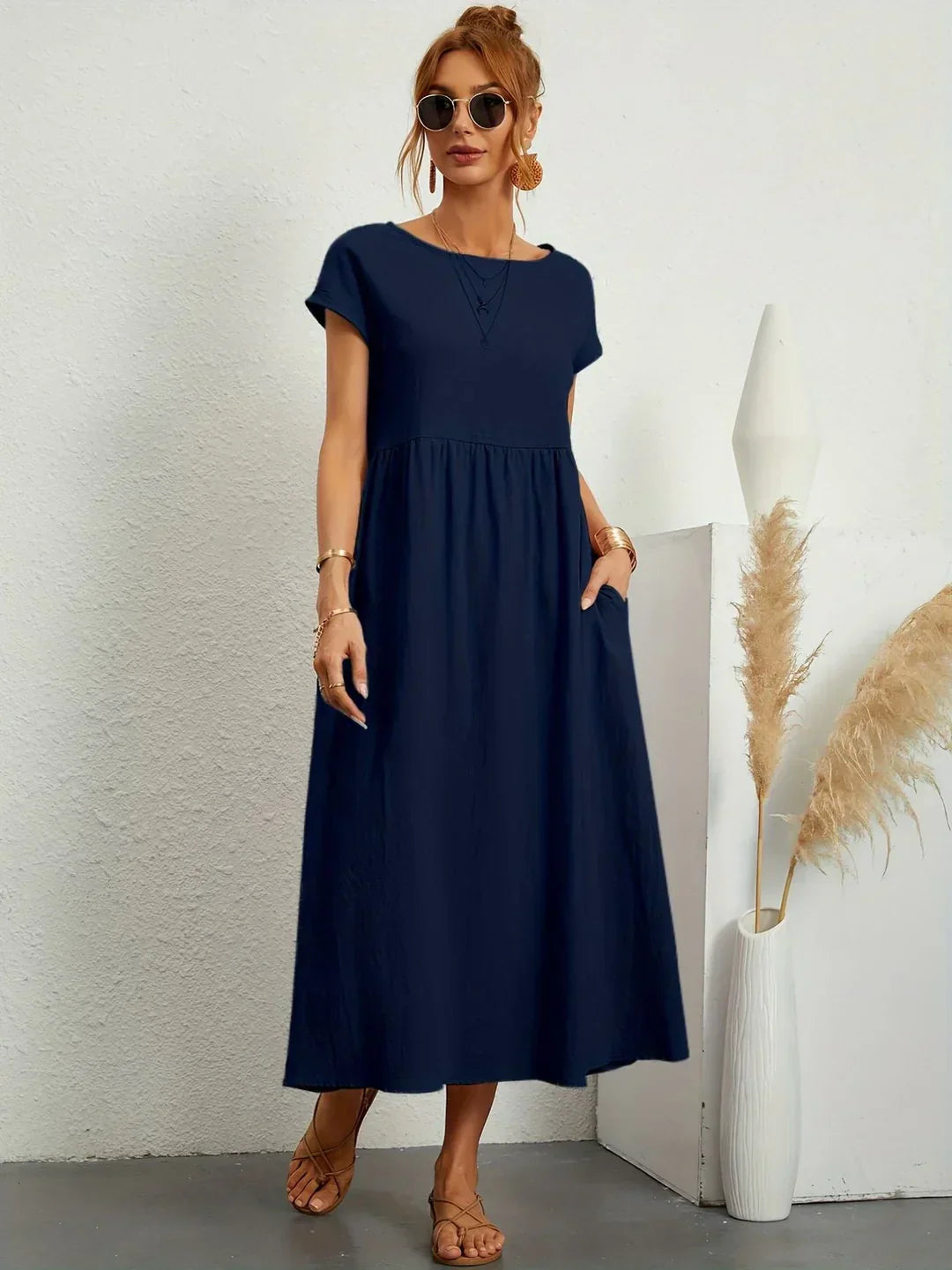 MILA | Robe Légère En Coton Doux Avec Poches