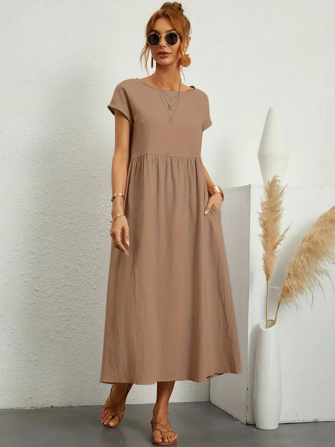 MILA | Robe Légère En Coton Doux Avec Poches