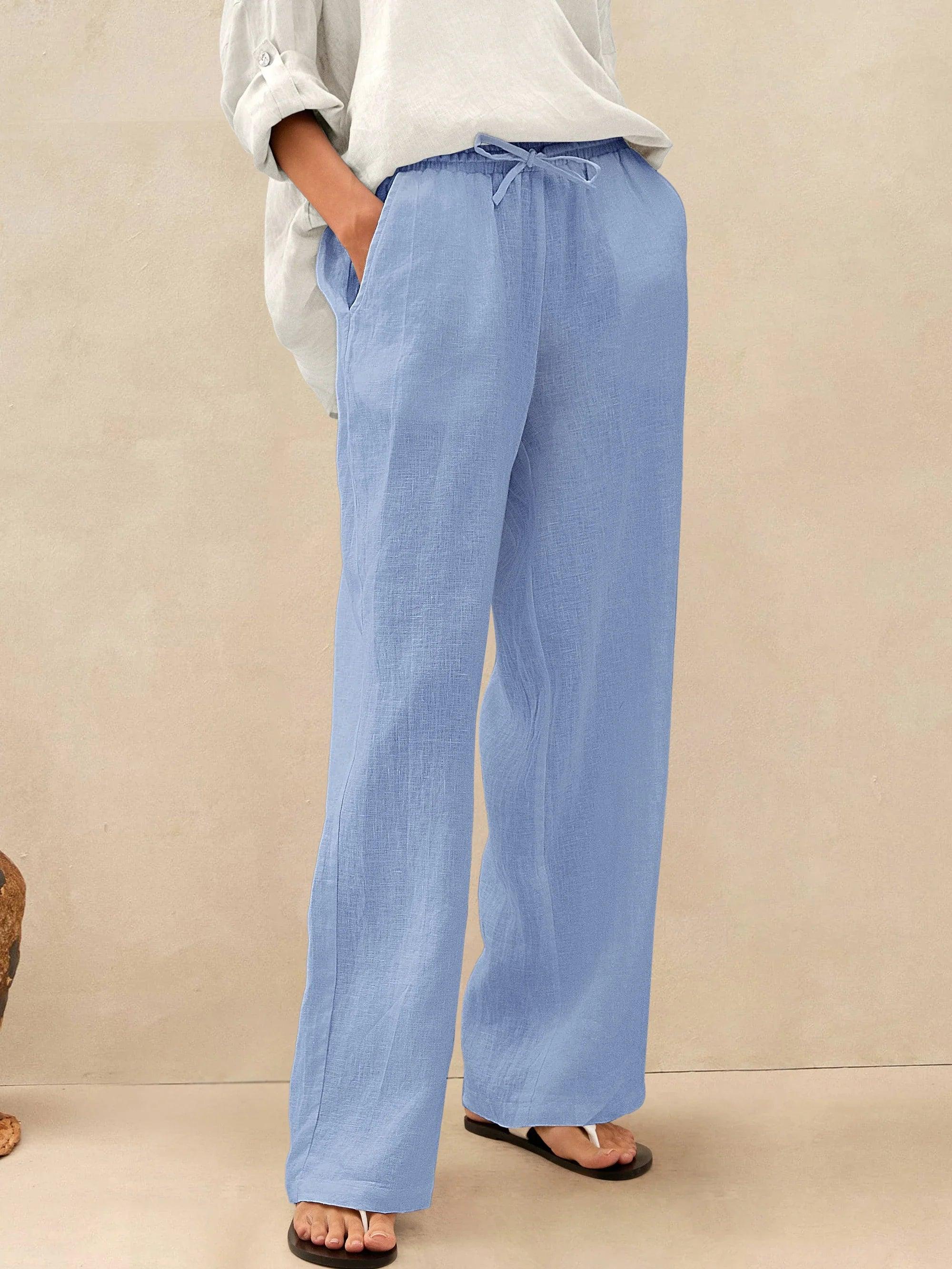 CAMILLE | Pantalon Classique 100% Lin