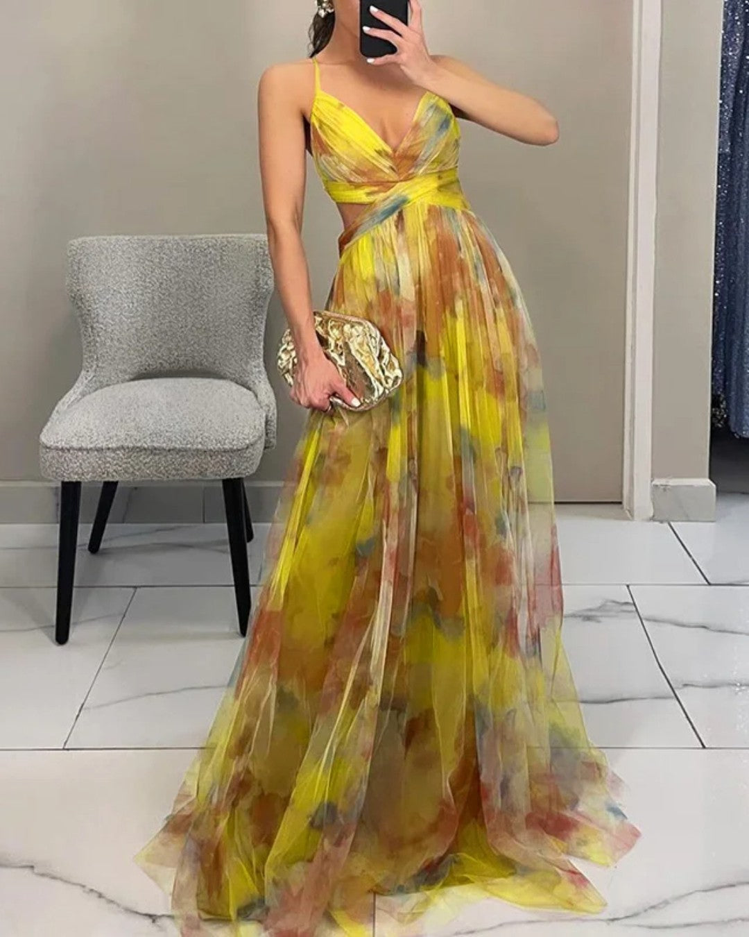 ADELE | Robe Maxi Élégance Florale