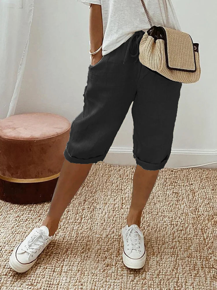 NIENKE | Short pour femmes en coton et lin