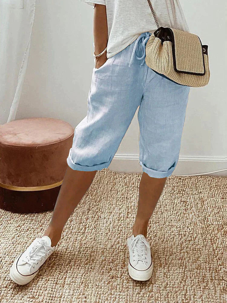 NIENKE | Short pour femmes en coton et lin