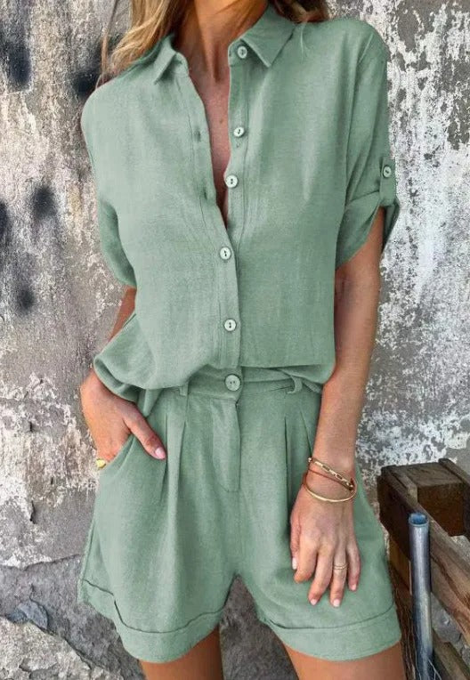 MELDA | Ensemble Boutonné Aéré